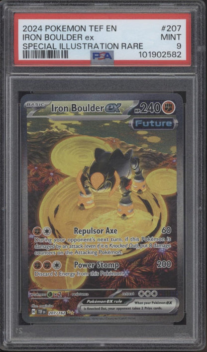 Iron Boulder Pokemon Terastal Festival Special Illustration Rare 207 PSA 9 - Collector Store LLC