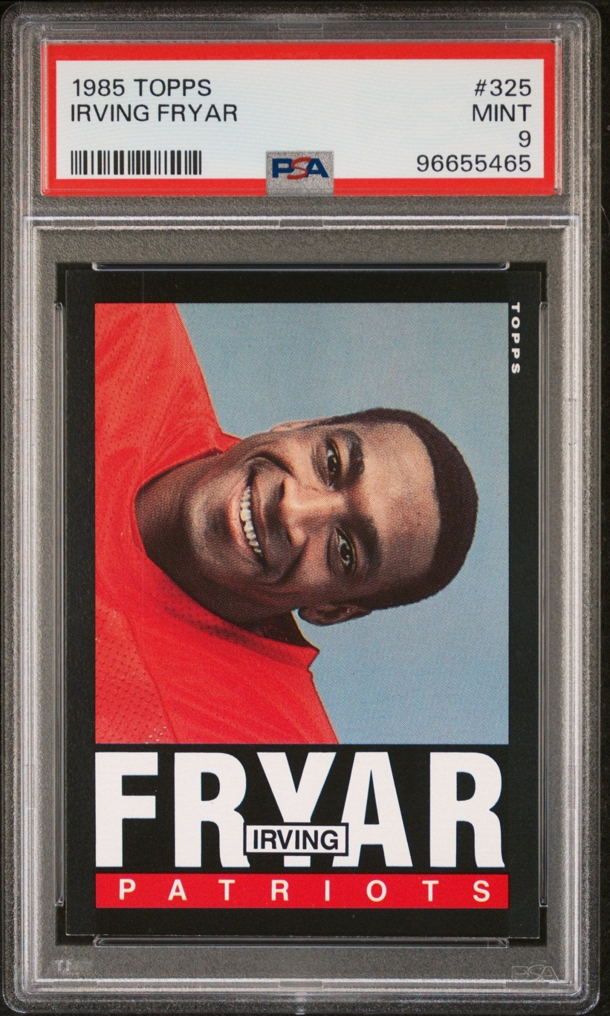 Irving Fryar 1985 Topps RC #325 PSA 9 - Collector Store LLC