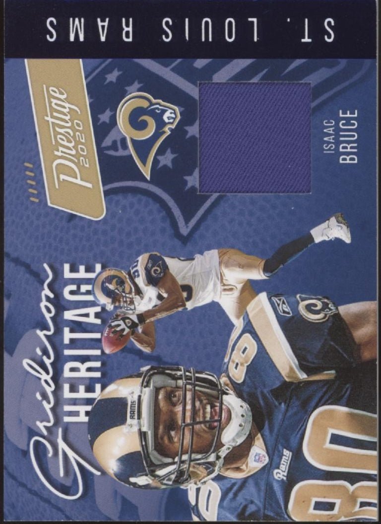 Isaac Bruce 2020 Panini Prestige Gridiron Heritage Xtra Points Swatch #GH - IB - Collector Store LLC