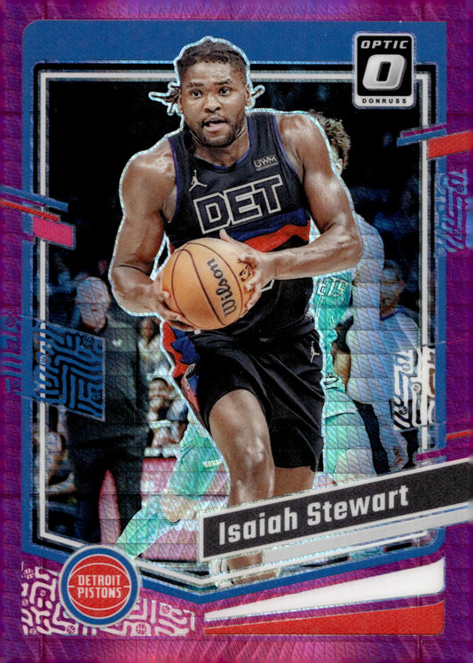 Isaiah Stewart 2023 - 24 Panini Donruss Optic Pink Prism Prizm #177 - Collector Store LLC