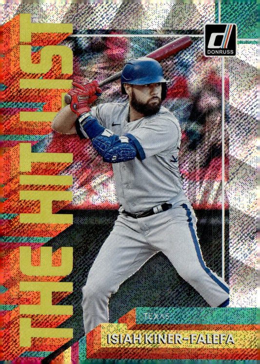 Isiah Kiner - Falefa 2022 Panini Donruss The Hit List THL - 9 - Collector Store LLC