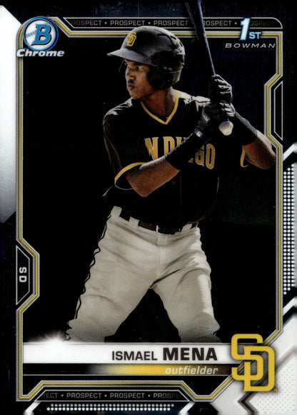 Ismael Mena 2021 Bowman Chrome Prospect #BCP - 36 - Collector Store LLC