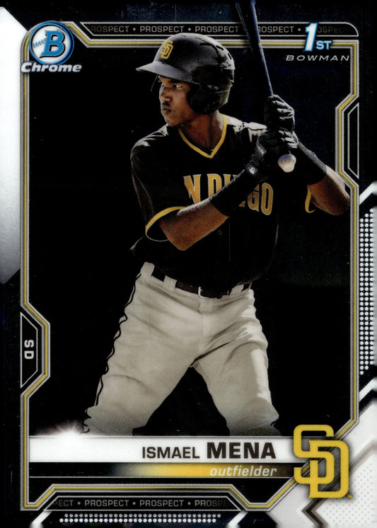 Ismael Mena 2021 Bowman Chrome Prospect #BCP - 36 - Collector Store LLC