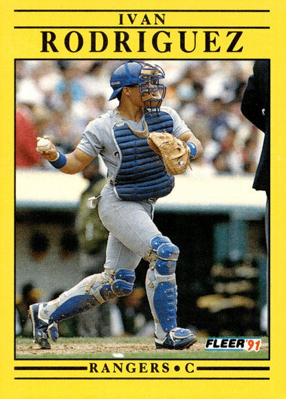 Ivan Rodriguez 1991 Fleer Update RC #U - 62 #2 - Collector Store LLC