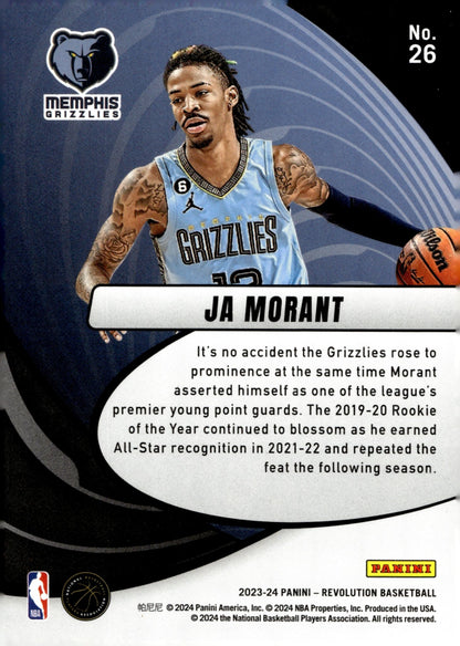 Ja Morant 2023 - 24 Panini Revolution Vortex #26 - Collector Store LLC
