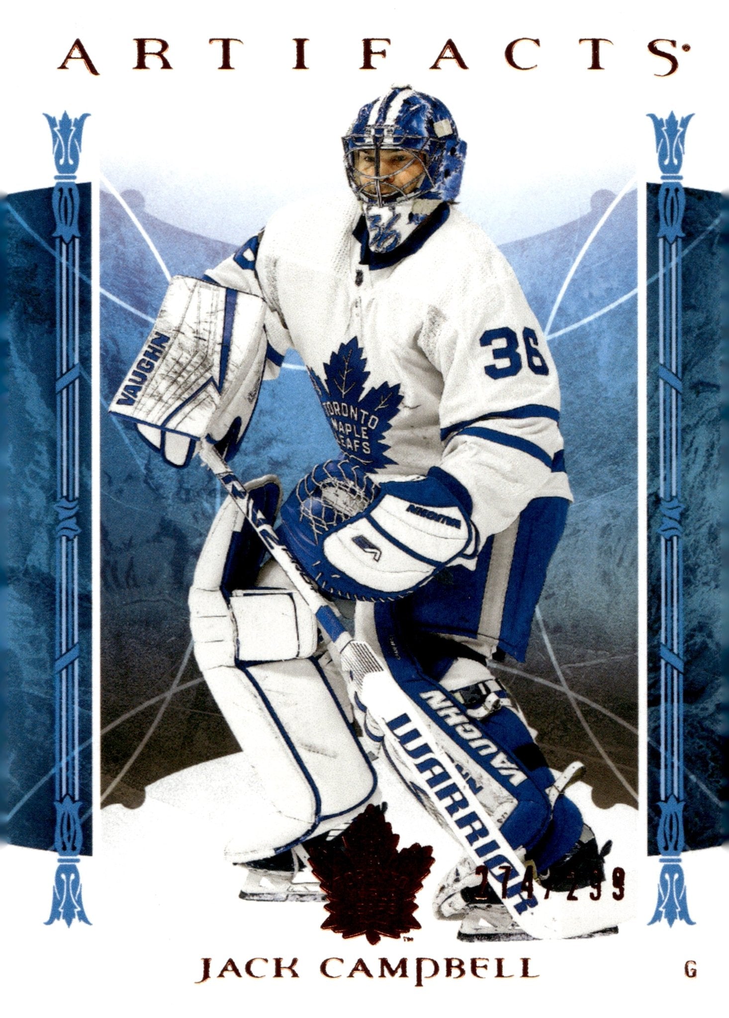 Jack Campbell 2022 - 23 Upper Deck Artifacts Bronze 274/299 #146 - Collector Store LLC