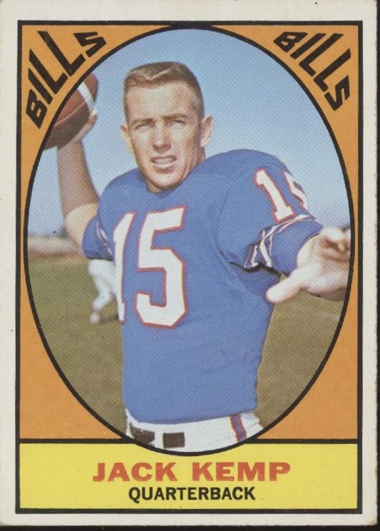 Jack Kemp 1967 Topps #24 Buffalo Bills VG - EX - Collector Store LLC