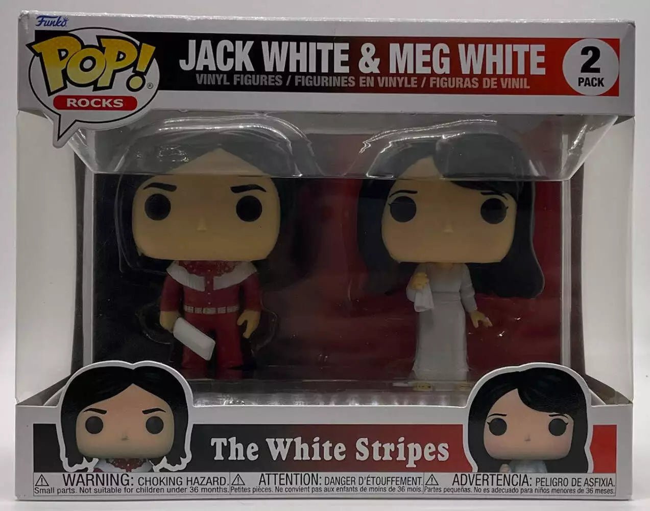 Jack White & Meg White Funko Pop! The White Stripes 2 Pack - Collector Store LLC