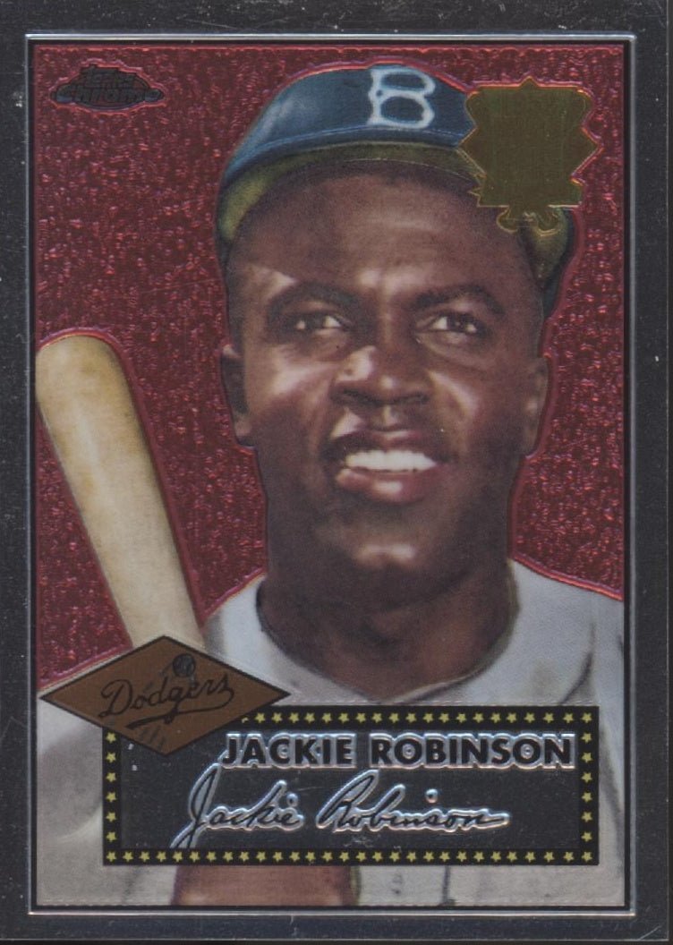 Jackie Robinson 2002 Topps Chrome 1952 World Series Reprint #52R - 10 - Collector Store LLC