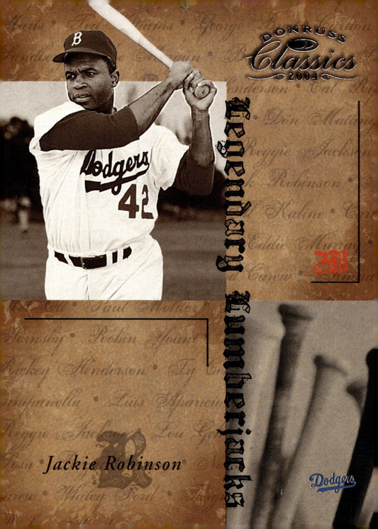 Jackie Robinson 2004 Donruss Classics Legendary Lumberjacks 0884/1000 #LB - 41 - Collector Store LLC