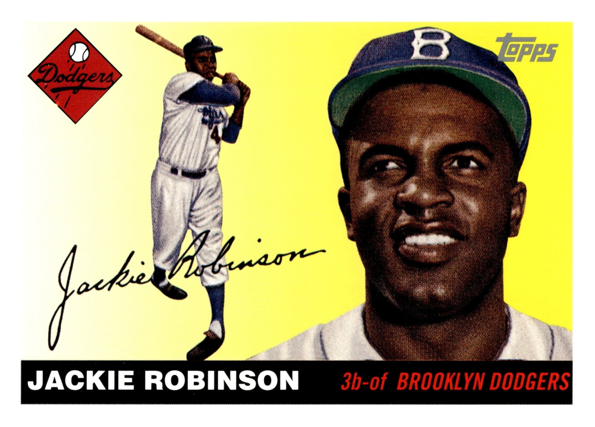 Jackie Robinson 2004 Topps Reprint DB - JP - Collector Store LLC