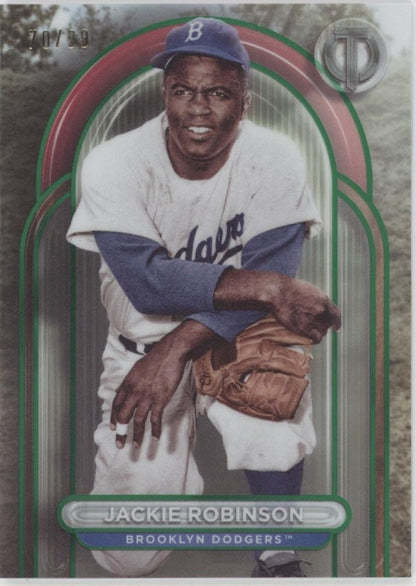 Jackie Robinson 2024 Topps Tribute Green 70/99 #30 - Collector Store LLC