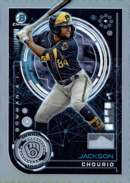 Jackson Chourio 2024 Bowman Chrome AI Refractor BAI - 16 - Collector Store LLC