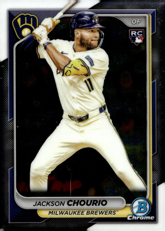 Jackson Chourio 2024 Bowman Chrome RC 69 2 - Collector Store LLC