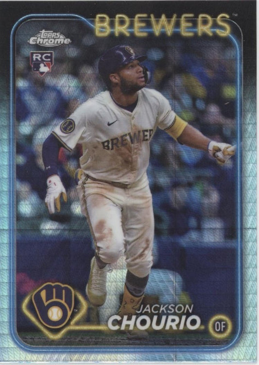 Jackson Chourio 2024 Topps Chrome Prism Refractor RC #USC18 - Collector Store LLC