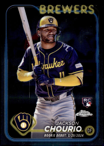 Jackson Chourio 2024 Topps Chrome RC USC30 - Collector Store LLC
