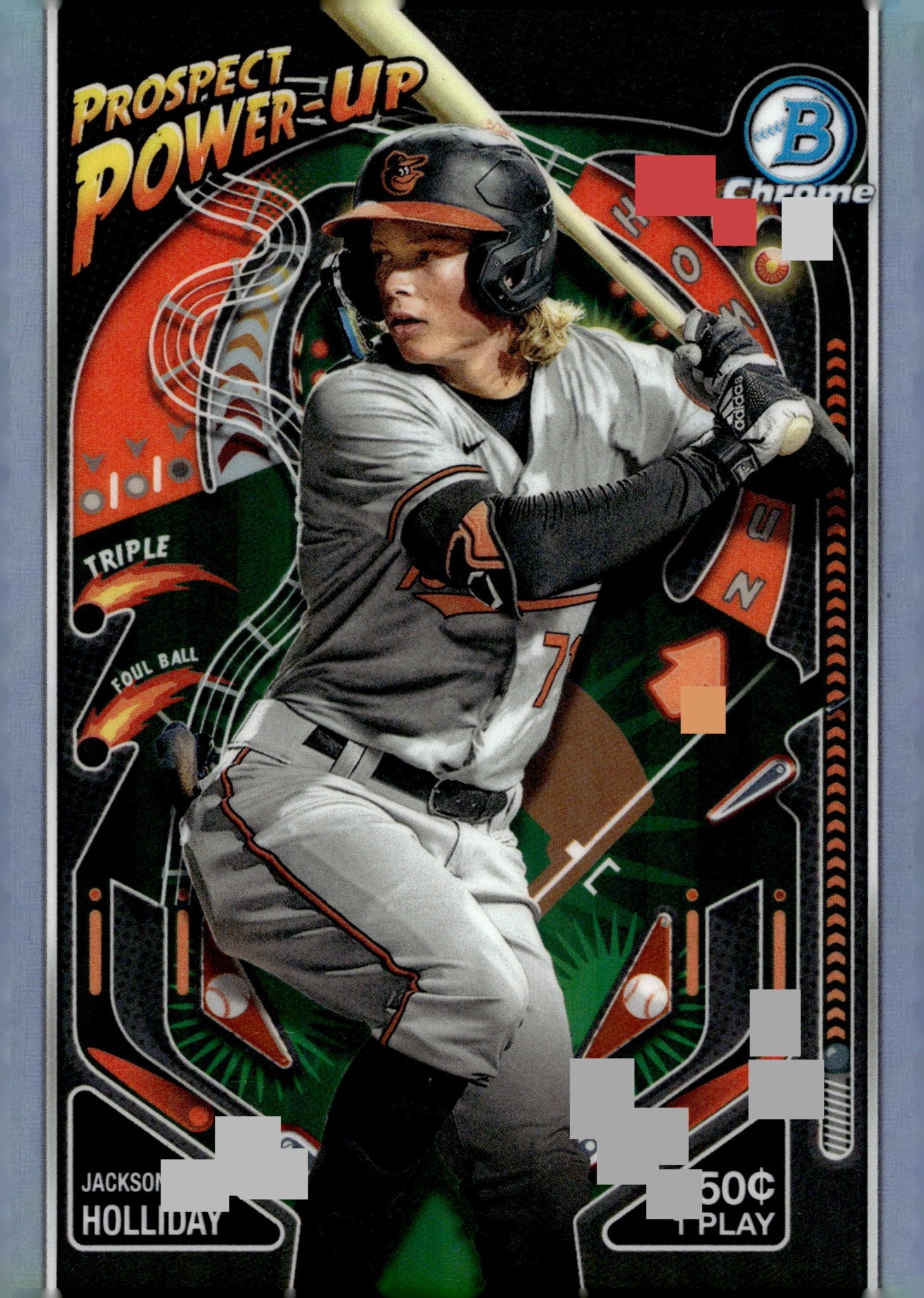 Jackson Holliday 2024 Bowman Chrome Prospect Power Up Refractor RC #PP - 5 - Collector Store LLC