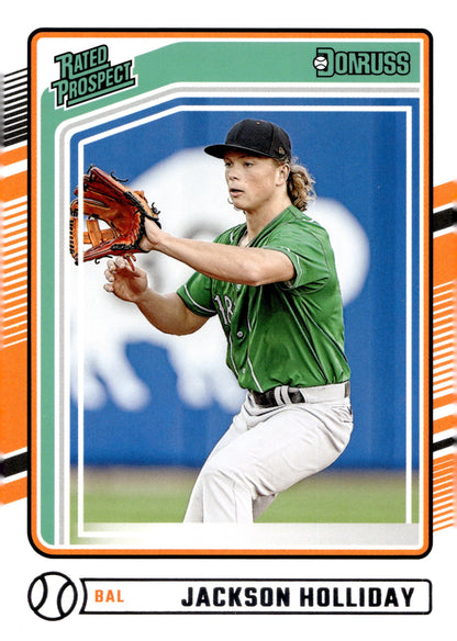 Jackson Holliday 2024 Panini Donruss Rated Prospect #184 #3 - Collector Store LLC