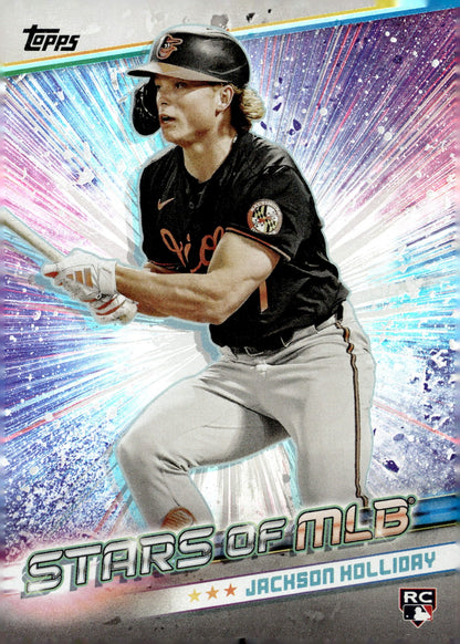 Jackson Holliday 2024 Topps Update Series Stars of MLB Foil RC SMLB - 83 7 - Collector Store LLC