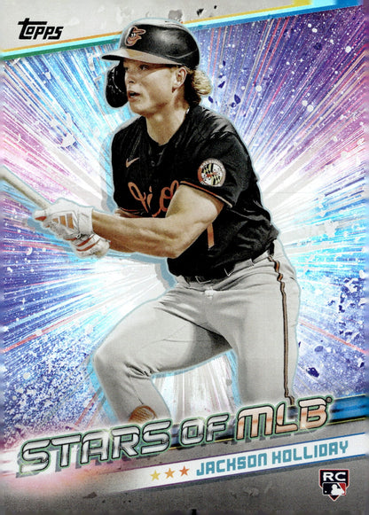 Jackson Holliday 2024 Topps Update Series Stars of MLB Foil RC SMLB - 83 8 - Collector Store LLC