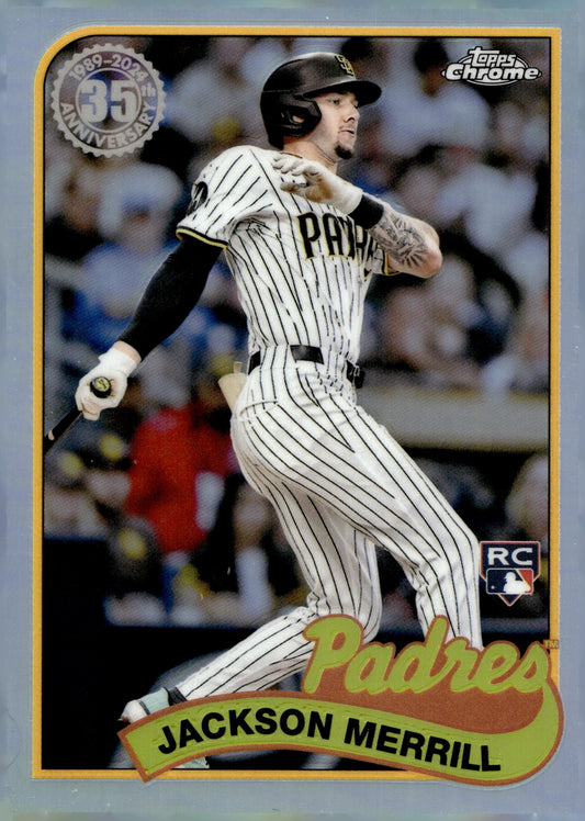 Jackson Merrill 2024 Topps Chrome 35th Anniversary Refractor RC #89CU - 9 #1 - Collector Store LLC