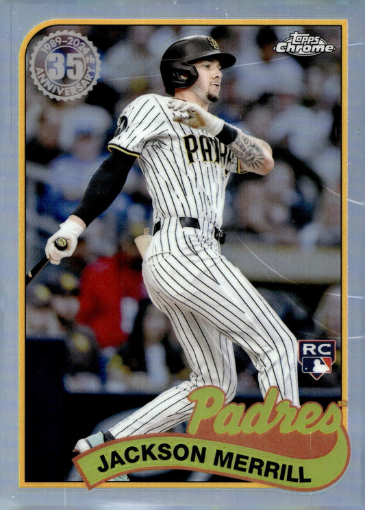 Jackson Merrill 2024 Topps Chrome 35th Anniversary Refractor RC #89CU - 9 #3 - Collector Store LLC