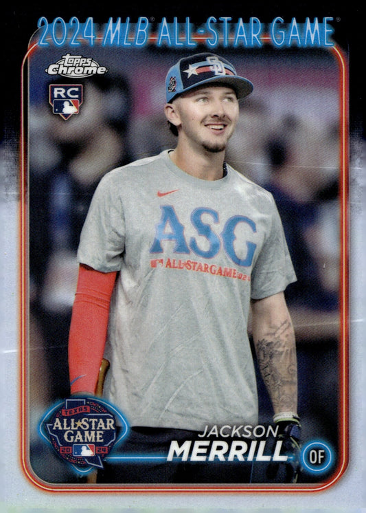 Jackson Merrill 2024 Topps Chrome All Star Game Refractor ASGC - 49 3 - Collector Store LLC