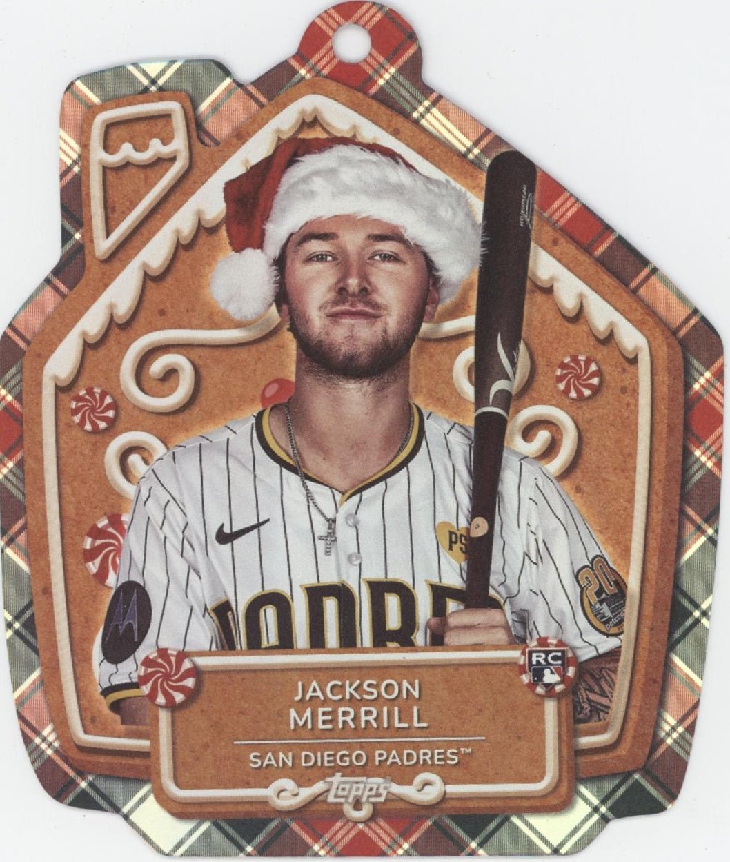 Jackson Merrill 2024 Topps Holiday Mega Ornament Card RC #MLBO - 13 - Collector Store LLC