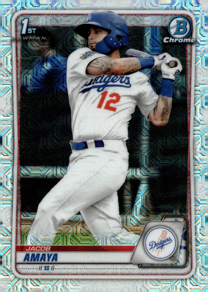 Jacob Amaya 2020 Bowman Chrome Mojo Refractor BCP - 3 2 - Collector Store LLC
