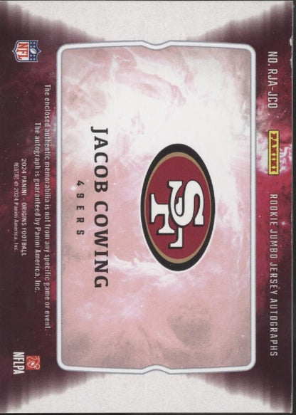 Jacob Cowing 2024 Panini Origins Swatch RC Auto #RJA - JCO - Collector Store LLC