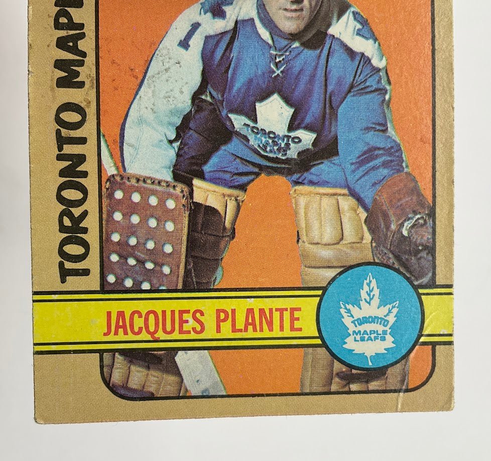 Jacques Plante 1972 - 73 Topps #24 Toronto Maple Leafs VG - Collector Store LLC