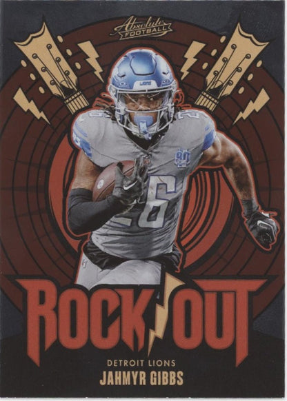 Jahmyr Gibbs 2024 Panini Absolute Rock Out #RO - JGS - Collector Store LLC