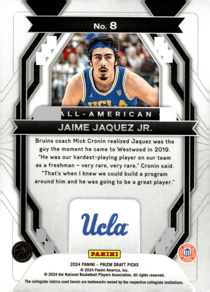 Jaime Jaquez Jr. 2024 Panini Prizm Draft Picks All American #8 - Collector Store LLC