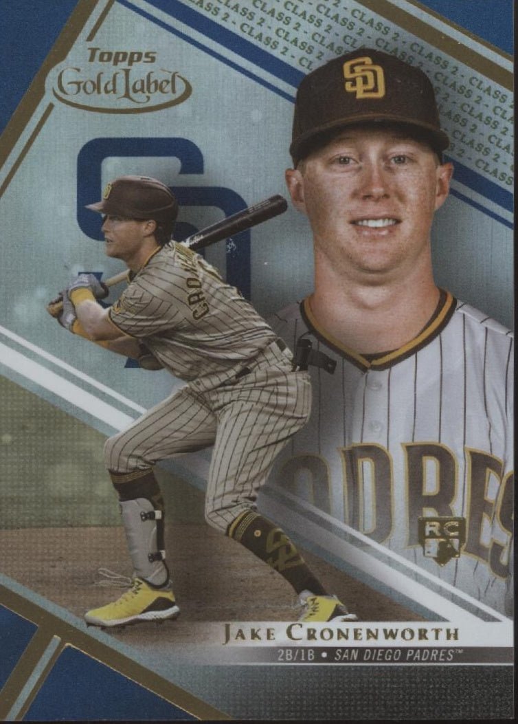 Jake Cronenworth 2021 Topps Gold Label Class 2 Blue Foil RC 41/99 #33 - Collector Store LLC