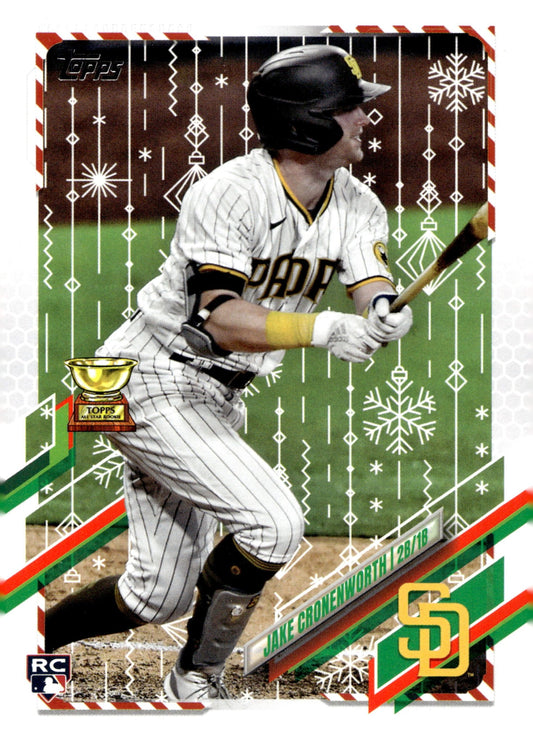 Jake Cronenworth 2021 Topps Holiday RC HW110 1 - Collector Store LLC