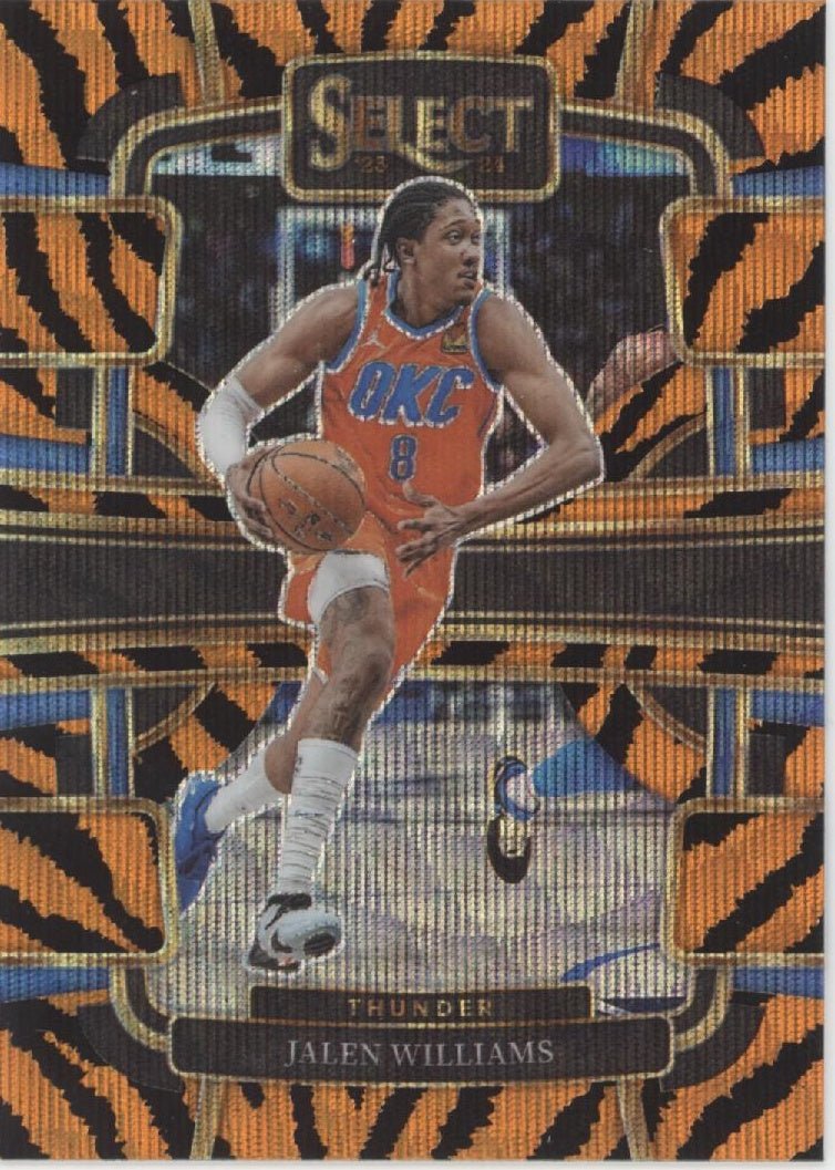 Jalen Williams 2023 - 24 Panini Select Tiger Wave Prizm #9 - Collector Store LLC