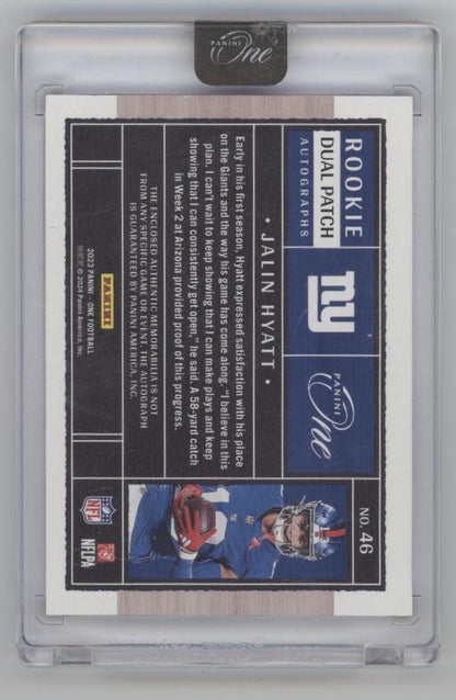 Jalin Hyatt 2023 Panini One Swatch RC Auto 164/199 #46 - Collector Store LLC