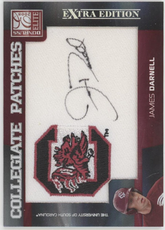 James Darnell 2008 Donruss Elite Extra Edition Collegiate Patches Auto 019/250 - Collector Store LLC