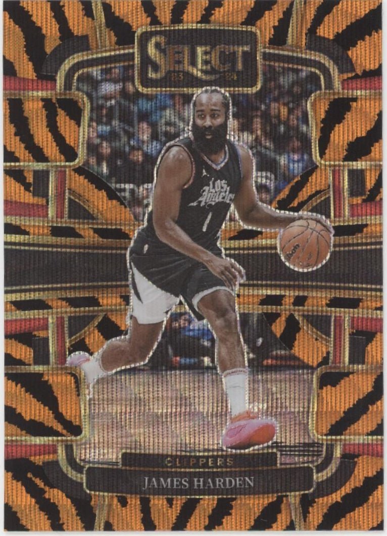 James Harden 2023 - 24 Panini Select Tiger Prizm #64 - Collector Store LLC