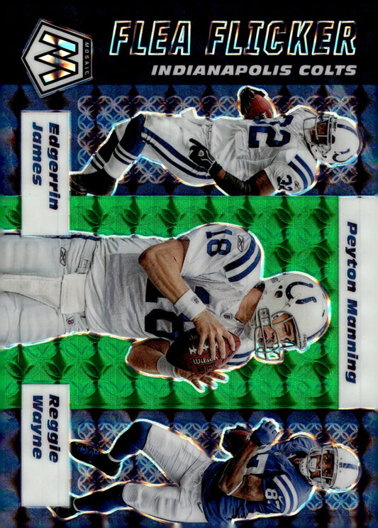 James / Manning / Wayne 2020 Panini Mosaic Flea Flicker Green Prizm #FF9 - Collector Store LLC