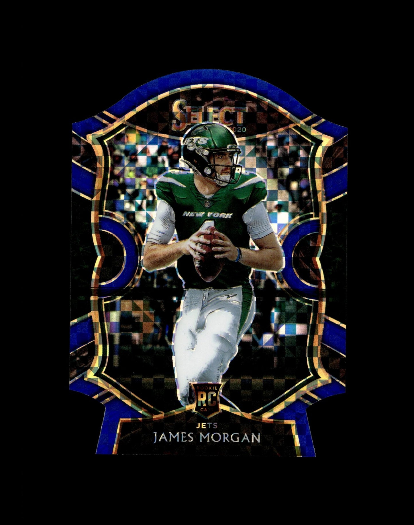 James Morgan 2020 Panini Select Die - Cut Blue Xfactor Prizm RC #84 - Collector Store LLC