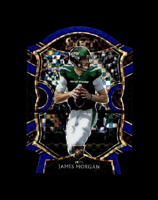 James Morgan 2020 Panini Select Die - Cut Blue Xfactor Prizm RC #84 - Collector Store LLC