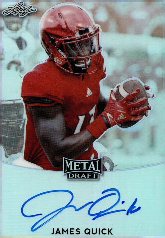 James Quick 2017 Leaf Metal Draft Refractor Auto 8/15 #BA - JQ1 - Collector Store LLC