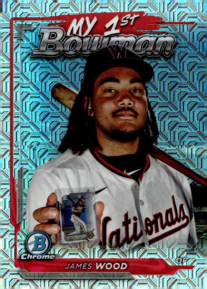 James Wood 2024 Bowman Chrome My 1st Bowman Mojo Refractor #M1B - 38 - Collector Store LLC