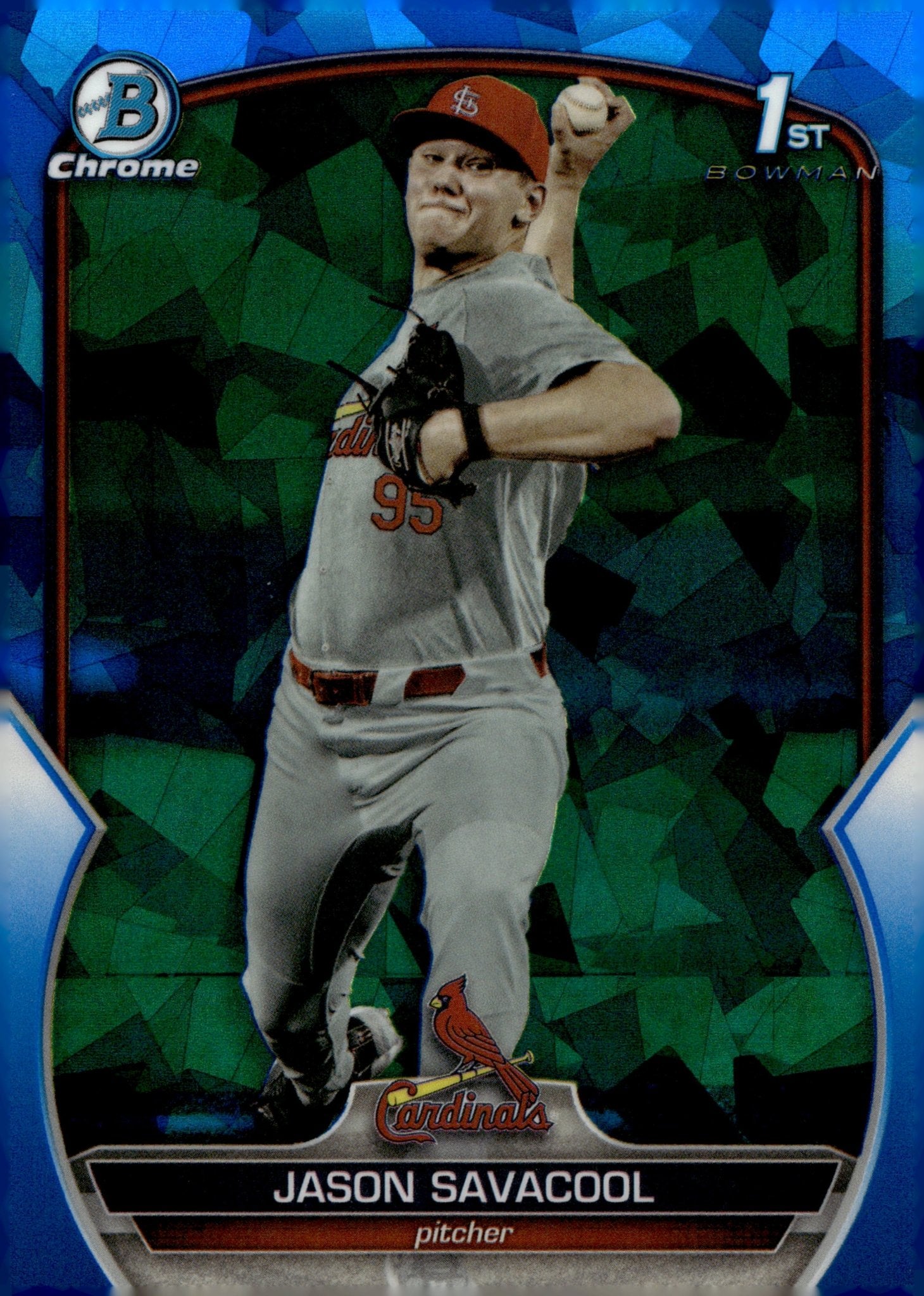 Jason Savacool 2023 Bowman Chrome Blue Ice Refractor #BDC - 200 - Collector Store LLC
