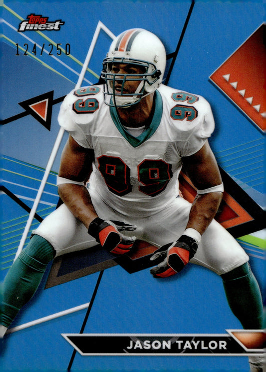 Jason Taylor 2024 Topps Composite Finest Blue Refractor 124/250 #206 - Collector Store LLC