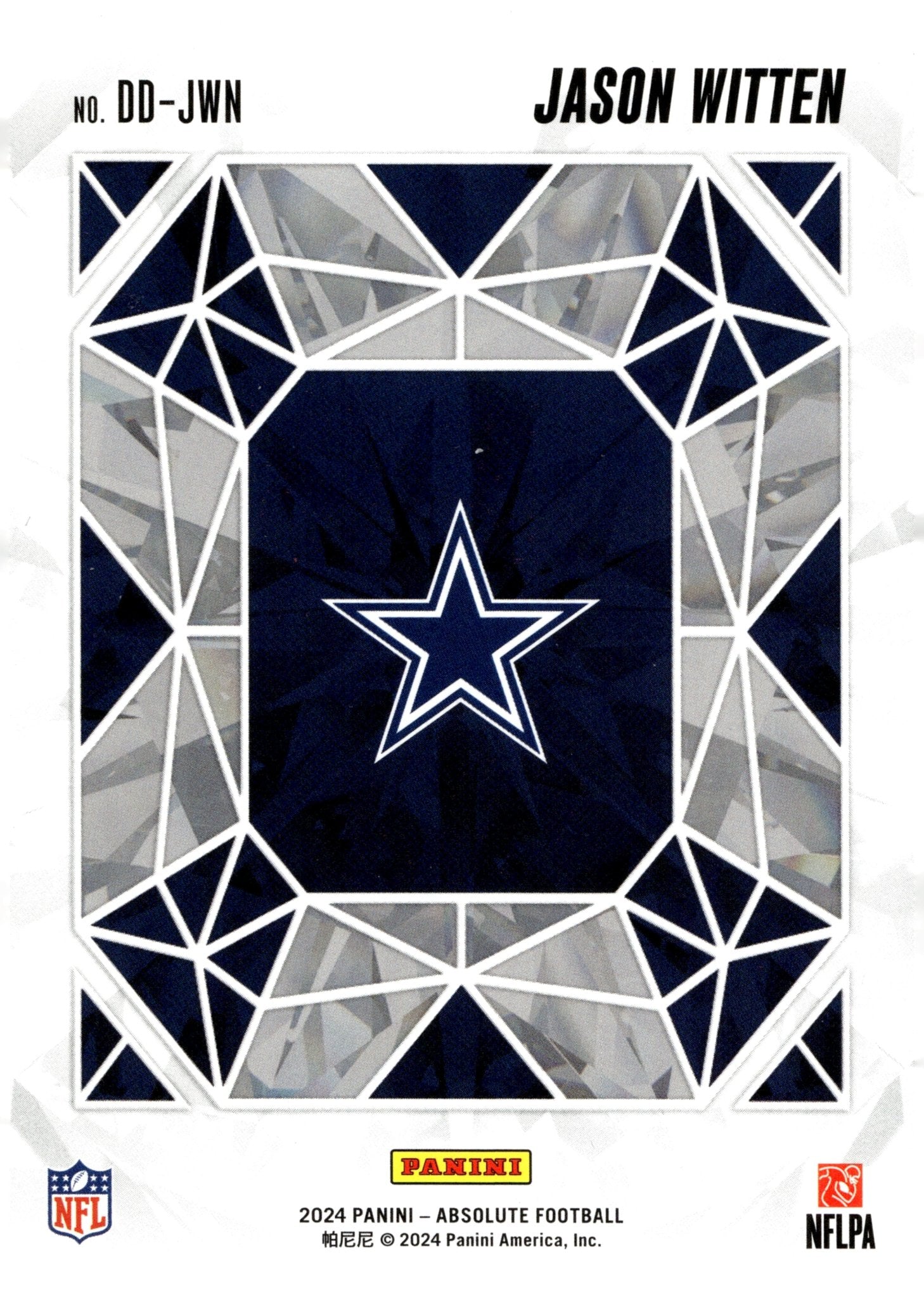 Jason Witten 2024 Panini Absolute Draft Diamonds #DD - JWN - Collector Store LLC