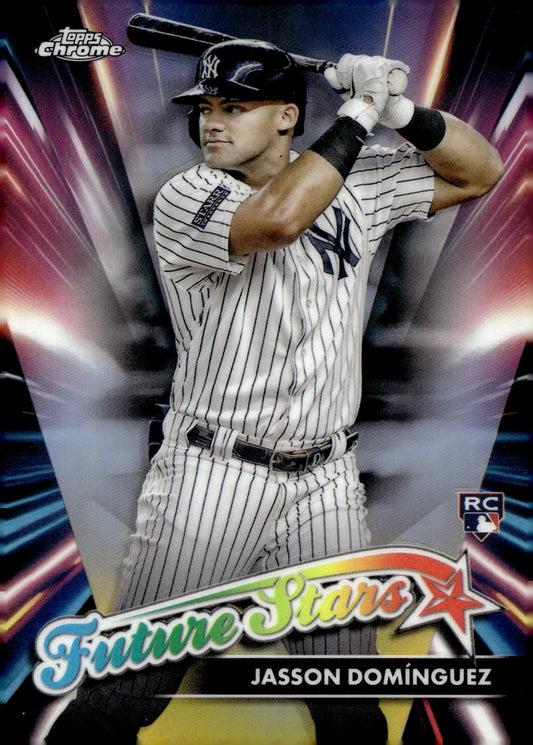 Jasson Dominguez 2024 Topps Chrome Future Stars Refractor RC #FSU - 12 - Collector Store LLC