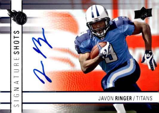 Javon Ringer 2009 Upper Deck Signature Shots Auto #SS - RI - Collector Store LLC