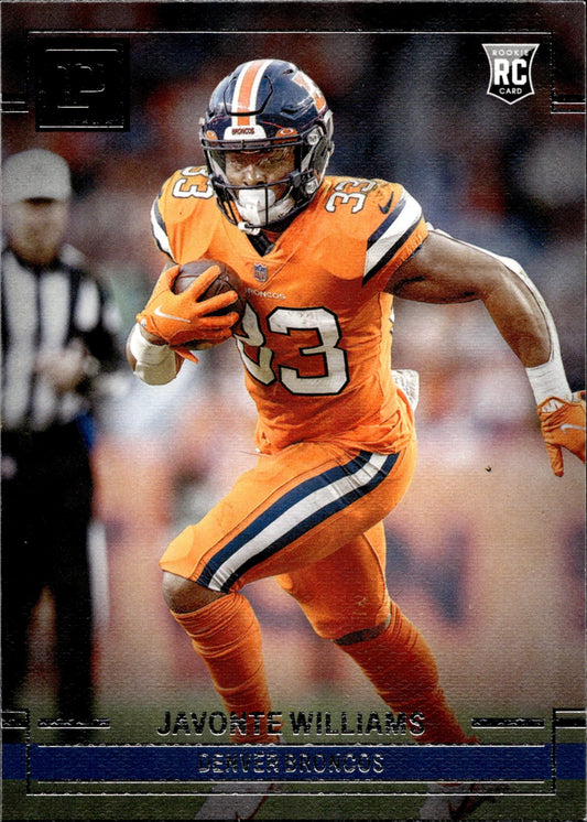 Javonte Williams 2021 Panini Chronicles Panini RC #PA - 16 #1 - Collector Store LLC